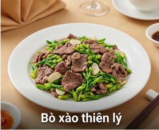 Bò xào thiên lý