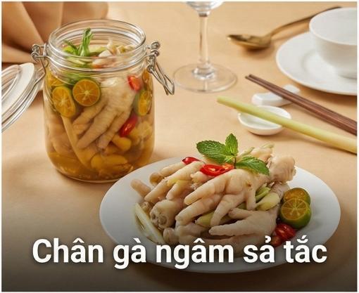 Chân gà ngâm sả tắc
