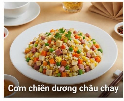 Cơm chiên dương châu chay