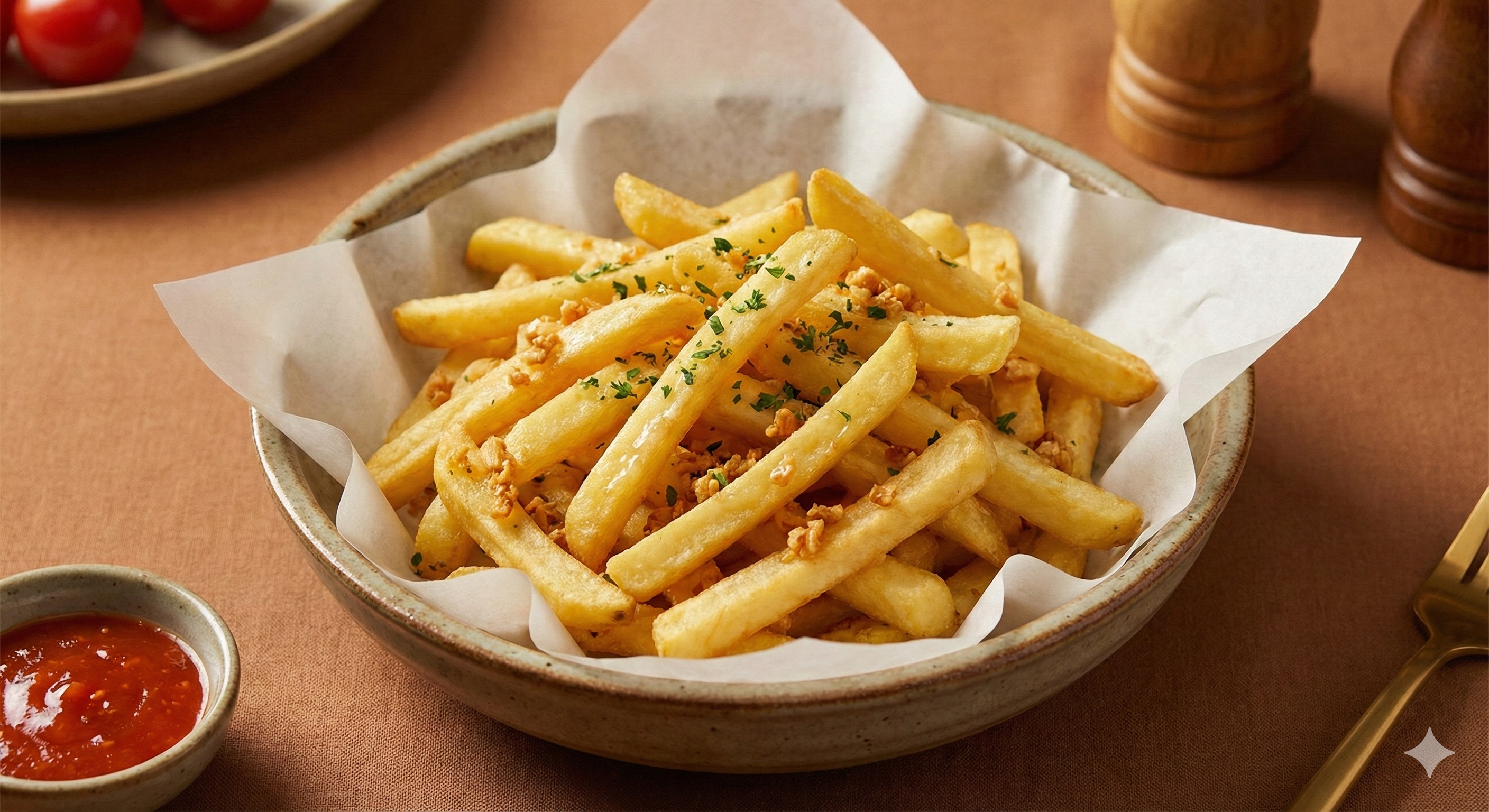 Khoai tây chiên bơ tỏi