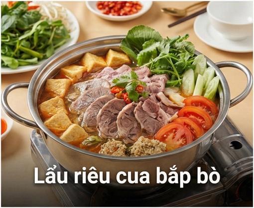 Lẩu riêu cua bắp bò