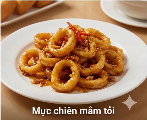 Mực chiên mắm tỏi