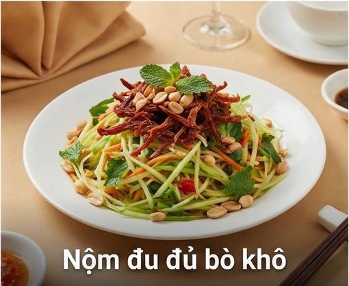 Nộm đu đủ bò khô