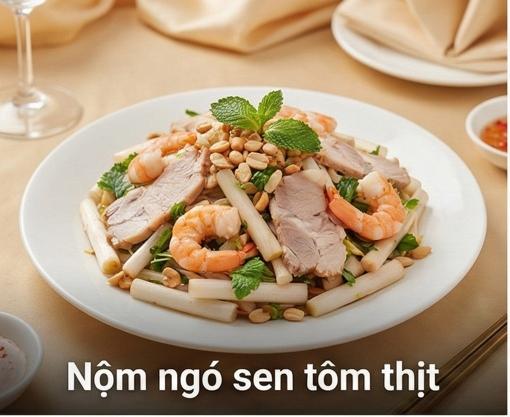 Nộm ngó sen tôm thịt