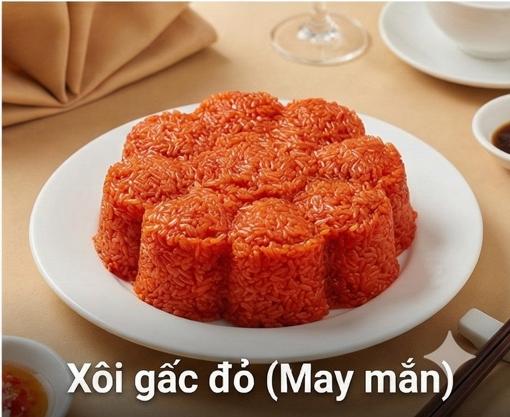 Xôi gấc đỏ (May mắn)